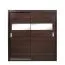 Schiebetürenschrank / Kleiderschrank Sepatan 06, Farbe: Wenge - Abmessungen: 210 x 150 x 60 cm (H x B x T)