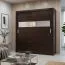 Schiebetürenschrank / Kleiderschrank Sepatan 06, Farbe: Wenge - Abmessungen: 210 x 180 x 60 cm (H x B x T)