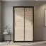 Schiebetürenschrank / Kleiderschrank Sepatan 07, Farbe: Wenge / Sonoma Eiche - Abmessungen: 210 x 100 x 60 cm (H x B x T)