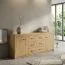 Kommode Vanimo 13, Farbe: Eiche - Abmessungen: 80 x 200 x 42 cm (H x B x T)