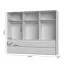 Kleiderschrank mit Spiegel Papauta 14, Farbe: Kaschmir / Eiche dunkel - Abmessungen: 226 x 277 x 60 cm (H x B x T)