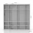 Schwebetürenschrank / Kleiderschrank Siumu 08, Farbe: Weiß / Weiß Hochglanz - 224 x 230 x 61 cm (H x B x T)
