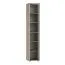 Regal Cianjur 08, Farbe: Eiche / Weiß - Abmessungen: 209 x 40 x 40 cm (H x B x T)