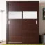 Schiebetürenschrank / Kleiderschrank Sepatan 06, Farbe: Wenge - Abmessungen: 210 x 160 x 60 cm (H x B x T)