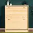 Schuhschrank Kiefer Vollholz massiv natur Junco 214 - Abmessung 80 x 72 x 30 cm