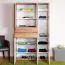 Drehtürenschrank / Kleiderschrank Gataivai 22, Farbe: Beige Hochglanz / Walnuss - 192 x 114 x 36 cm (H x B x T)