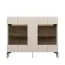Kommode Asau 13, Farbe: Kaschmir / Eiche dunkel - Abmessungen: 125 x 152 x 42 cm (H x B x T)