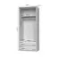 Drehtürenschrank / Kleiderschrank mit Rahmen Gataivai 43, Farbe: Beige Hochglanz / Walnuss - Abmessungen: 224 x 92 x 56 cm (H x B x T)