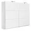 Schiebetürenschrank / Kleiderschrank Sabadell 13, Farbe: Weiß / Weiß Hochglanz - 222 x 269 x 64 cm (H x B x T)