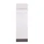 Garderobe Knoxville 23, Farbe: Kiefer Weiß / Grau - Abmessungen: 136 x 40 x 20 cm (H x B x T)