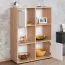 Büro Komplett - Set A Palpala, 5-teilig, Farbe: Eiche Sonoma / Weiß
