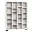 Regal Chiflero 50, Farbe: Weiß - Abmessungen: 195 x 149 x 38 cm (H x B x T)