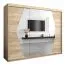 250 cm breiter Kleiderschrank mit 3 Türen | 10 Fächer | Farbe: Sonoma Eiche Abbildung
