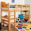 Hochbett 90 x 190 cm | Massivholz: Buche | Natur Lackiert | umbaubar in Einzelbett | Premium-Qualität | inkl. Rollrost Abbildung