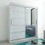 180 cm breiter Kleiderschrank mit 10 Fächern und 2 Türen | Farbe: Weiß Abbildung