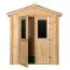 Holz-Gartenhaus 1,98 x 1,98 Meter (inkl. Dach) | Naturbelassen | Satteldach Abbildung