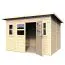 Holz-Gartenhaus 2,44 x 2,92 Meter (inkl. Dach) | Natur | Pultdach Abbildung