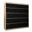 2 Meter breiter Kleiderschrank mit 2 Türen | Farbe: Sonoma Eiche Abbildung