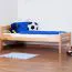 Bettrahmen für Kinder / Kinderbett 90 x 200 cm | Massivholz: Buche | Natur Lackiert | besonders hohe Qualität Abbildung