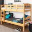 Jugendetagenbett 90 x 190 cm | Massivholz: Buche | Natur Lackiert | umbaubar in 2 Einzelbetten | Premium-Qualität | inkl. Rollroste Abbildung