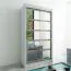 1 Meter breiter Kleiderschrank mit 2 Türen | Farbe: Sonoma Eiche / Weiß Abbildung