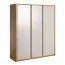 166 cm breiter Kleiderschrank mit 3 Türen | Farbe: Eiche / Weiß Abbildung