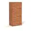 Kleiderschrank | 2 Drehtüren | 7 Fächer | 2 Schubladen | mit Kleiderstange | 100 cm breit | Massivholz | Farbe: Natur Abbildung