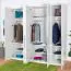 227 cm breiter Kleiderschrank mit 5 Türen | Farbe: Weiß Abbildung