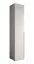 Schmaler Kleiderschrank mit 6 Fächer Karpaten 01, Farbe: Weiß - Abmessungen: 236,5 x 50 x 47 cm (H x B x T)