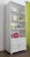 Bücherregal Kiefer massiv Vollholz weiß lackiert B003 - Abmessung 190 x 80 x 42 cm (H x B x T)