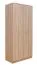 Drehtürenschrank / Kleiderschrank Muros 02, Farbe: Eiche Braun - 222 x 100 x 52 cm (H x B x T)