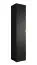 Kleiderschrank mit eleganten Design Karpaten 06, Farbe: Schwarz - Abmessungen: 236,5 x 50 x 47 cm (H x B x T)