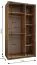 Kleiderschrank / Schiebetürenschrank | 2 Schiebetüren | 6 Fächer | 2 Kleiderstangen | 245,5 x 130 x 64 cm | 6 Einlegeböden | Farbe: Weiß | Soft-Close
