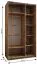 Kleiderschrank / Schiebetürenschrank | ABS-Kantenschutz | 6 Fächer | | 2 Kleiderstangen | Schiebetüren | 245,5 x 140 x 64 cm | Farbe: Kaschmir | Soft-Close