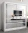 Schiebetürenschrank / Kleiderschrank Aizkorri 05B mit Spiegel, Farbe: Weiß matt - Abmessungen: 200 x 200 x 62 cm (H x B x T)