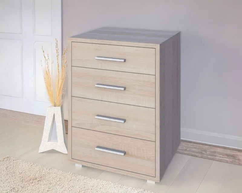 Kommode Garut 09 Farbe: Sonoma Eiche - Abmessungen: 66 x 50 x 50 cm (H x B x T)