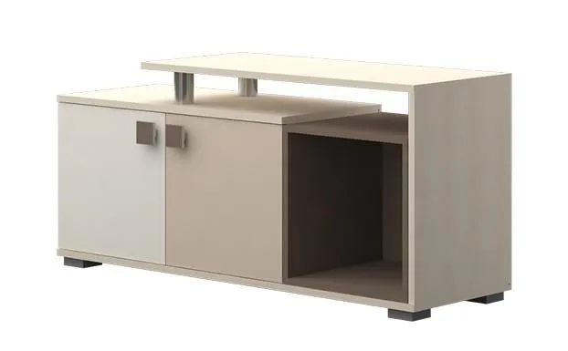 TV-Möbel TV-Schrank Farbe: Creme 58x121x41 cm Abbildung