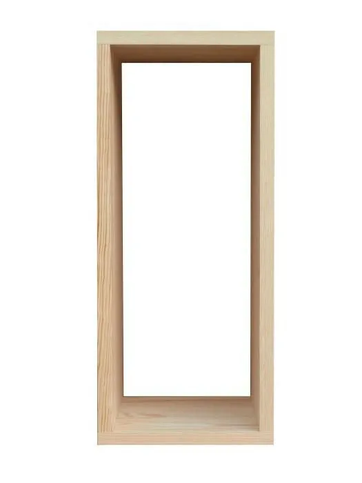 Küchenregal Hängeregal Küchen-Wandregal - 25 cm breit, Kiefer Massivholz, Farbe: Natur Abbildung