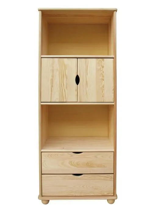 Regal - 80 cm breit, Kiefer Holz-Massiv, Farbe: Natur Abbildung
