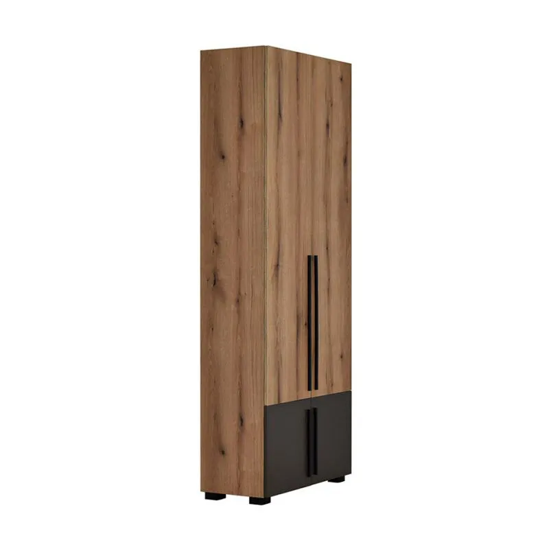 80 cm breiter Kleiderschrank mit 4 Türen | Farbe: Eiche Abbildung