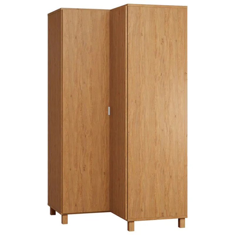 102 cm breiter Kleiderschrank mit 2 Türen | Farbe: Eiche Abbildung