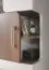Schrank Bulolo 09, Farbe: Weiß / Nuss - Abmessungen: 139 x 45 x 38 cm (H x B x T)