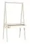 Kommode mit Wickelaufsatz Hildrid 03, Farbe: Akazie / Weiß - Abmessungen: 185 x 98 x 64 cm (H x B x T)