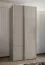 Kleiderschrank / Schiebetürenschrank | 245,5 x 110 x 64 cm | 6 Einlegeböden | 2 Kleiderstangen | 6 Fächer | 2 Schiebetüren | Farbe: Kaschmir | Soft-Close