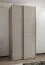 Kleiderschrank / Schiebetürenschrank | 2 Schiebetüren | 6 Einlegeböden | 245,5 x 120 x 64 cm | 2 Kleiderstangen | 6 Fächer | Farbe: Kaschmir | Soft-Close