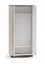 Schrank | Farbe: Kaschmir / Eiche Windmill dunkel | Soft-Close-Funktion | 1 Kleiderstange | 2 Fächer | Maße: 92 x 53 x 200 cm | Griffe: Metall