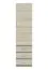 Schrank Pamulang 15, Farbe: Sonoma Eiche - Abmessungen: 200 x 52 x 40 cm (H x B x T)