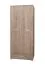 Drehtürenschrank / Kleiderschrank Kikori 14, Farbe: Sonoma Eiche - Abmessungen: 190 x 80 x 56 cm (H x B x T)