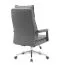 Ästhetischer Bürostuhl Tawi 03 in Grau, 360 Grad drehbar, höhenverstellbar, 109-117 x 49 x 71 cm, gepolstertes Kunstleder, mit hoher Rückenlehne