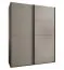 Kleiderschrank / Schiebetürenschrank | 2 Schiebetüren | 11 Fächer |245 x 200 x 64 cm | 10 Einlegeböden | 2 Kleiderstangen | Farbe: Kaschmir | Soft-Close
